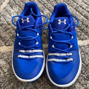 Under Armour women’s shoes, blue, size 8.5